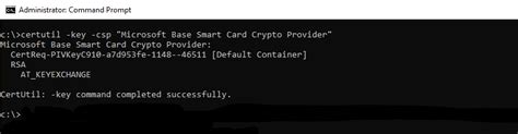 tool to load certficate to smart card|Loading a certificate and keys using Certutil .